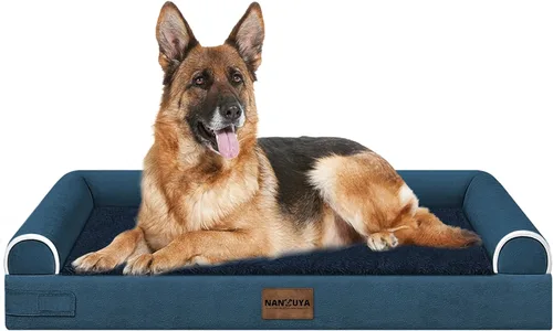 Miniatura 13 de Cama ortopédica lavable para perros medianos y grandes: cama con cojines de apoyo para perros medianos y grandes, cama impermeable de espuma tipo