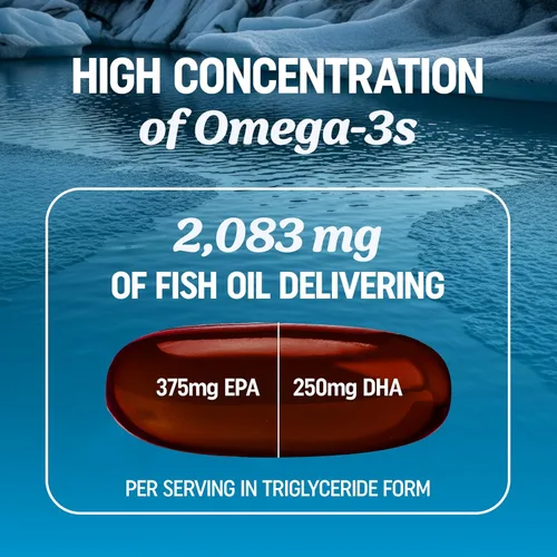 Miniatura 3 de Omega 3 6 9 + suplemento de curcumina de cúrcuma Aceite de pescado EPA y DHA + cúrcuma de cúrcuma Apoyo a la movilidad, cognitivo y salud