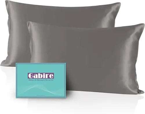 Miniatura 15 de Gabire Funda de almohada de seda de morera para cabello y piel, evita el acné, fundas de almohada de seda real de ambos lados, funda de almohada