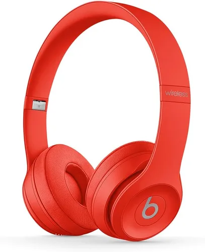 Beats Solo3 Auriculares Inalámbricos On-Ear - Chip de Auriculares Apple W1, Bluetooth Clase 1, 40 Horas de Tiempo de Escucha - (Product) RED (Modelo