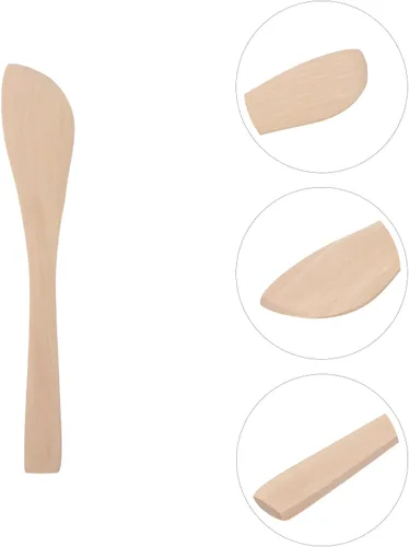 Miniatura 9 de DOITOOL 20 cuchillos de mantequilla de madera, esparcidores de queso de gelatina de 5.9 pulgadas, esparcidores de mermelada de pan, mini espátulas