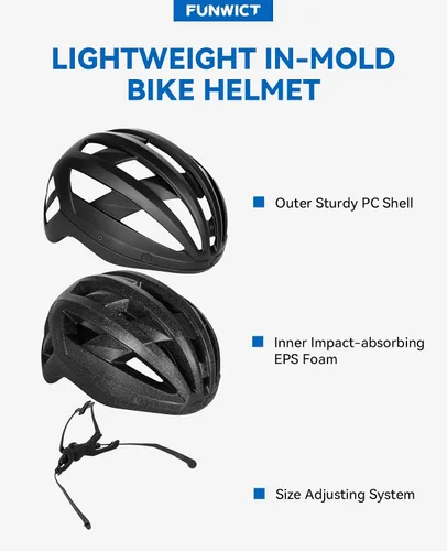 Miniatura 8 de Adult Bike Helmet with Visor and Goggles for Men Women Mountain Road Bicycle Helmet Rechargeable Rear Light Cycling Helmet