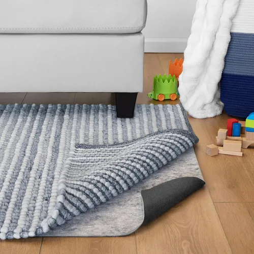 Miniatura 2 de RUGPADUSA - Acolchado antideslizante de doble superficie de fieltro y goma, de 1.10 x 2.10 pies x 1/4 de pulgada de espesor, seguro para todo tipo