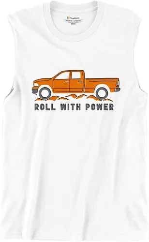 Miniatura 24 de Tee Hunt Camisetas gráficas y camisetas sin mangas para hombre Roll with Power Pickup Truck