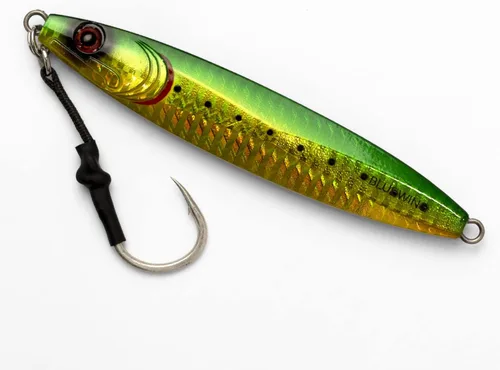 Miniatura 18 de BLUEWING Señuelos de pesca para agua salada de paso lento, plantillas verticales de 2.82 oz-35.27 oz cebo de hundimiento de peces con gancho