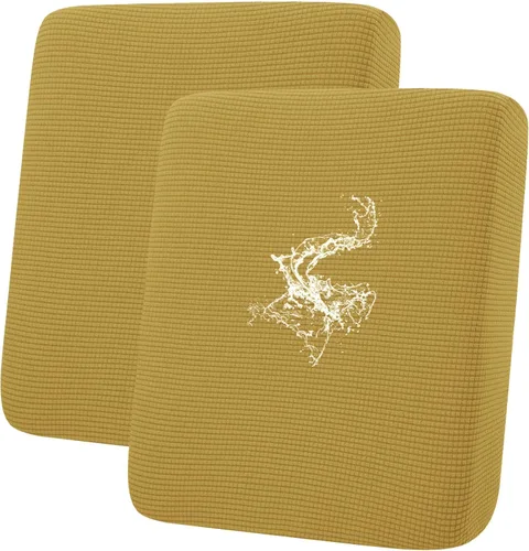 Miniatura 39 de hyha Fundas impermeables para cojines de sofá para mascotas, funda antideslizante para asiento de sofá para perros lavable, tela de jacquard Gris