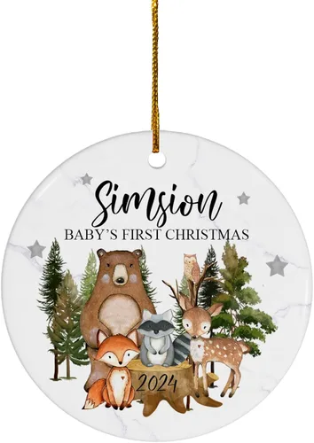 Miniatura 16 de FLOCHIL Adorno personalizado para la primera Navidad del bebé 2023, adorno de la primera Navidad de los bebés 2023, regalo para niños, bebés