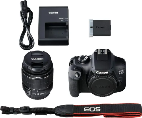 Miniatura 6 de Cámara DSLR Canon EOS 4000D con lente EF-S 18-55mm III y lente EF 75-300mm III paquete básico - Incluye: batería de repuesto LPE10 de vida extendida