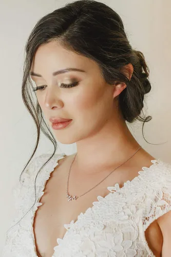 Miniatura 2 de SWEETV Collar de cristal para novia de boda para novias, collar con colgante de espalda delicada de vid de circonita cúbica para mujer, regalo