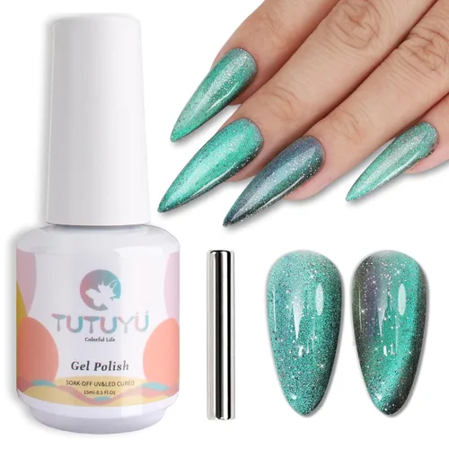 Miniatura 48 de Esmalte de uñas en gel color púrpura oscuro de medianoche - 15ml de esmalte de uñas en gel Jelly color morado negro, color traslúcido