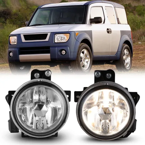 Miniatura 2 de CPW Luces antiniebla aptas para Honda Element 2003 2004 2005 2006, proyector de conducción de conductor y pasajero, luces antiniebla con bombillas