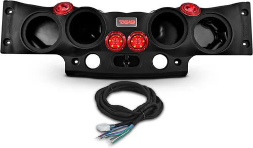 DS18 JK-SBAR.HT Barra de sonido compatible con el sistema de barra de sonido superior Jeep JK/JKU, se adapta a altavoces 4 x 8 (no incluidos) 4 Negro