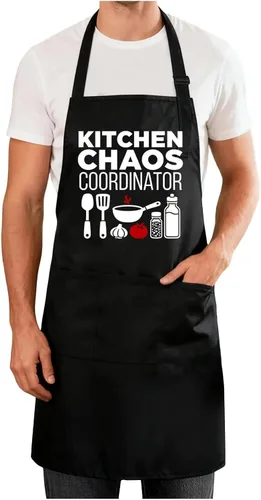 Miniatura 30 de Delantales divertidos para hombres y mujeres, perfectos para cocina, barbacoa, hornear, esposa, marido, regalo de cumpleaños para papá