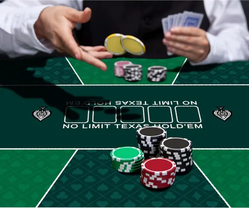 Miniatura 7 de nuveti Mesa de póquer de 47 x 24 pulgadas, cubierta de mesa de póquer portátil Texas Hold'em, mesa de póquer plegable, parte inferior de goma 47 X