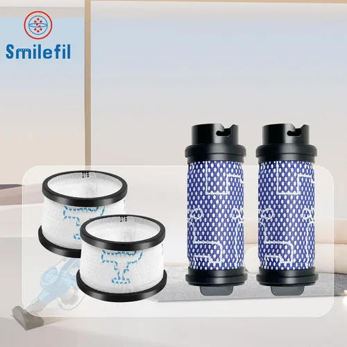 Miniatura 7 de Smilefil - Kit de filtro de repuesto para filtro primario y secundario, accesorios compatibles con aspiradora inalámbrica Inse N5 S6 S6P S600