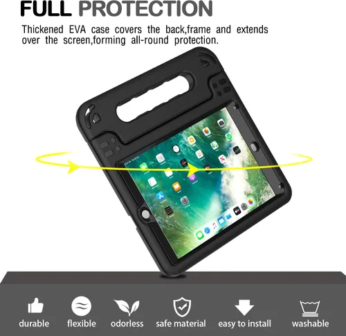 Miniatura 6 de AVAWO funda para iPad 9.7" 2017, para niños., Negro