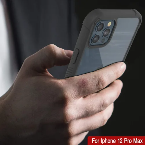 Miniatura 4 de PunkCase Funda [Serie Spartan] Funda transparente resistente con protector de pantalla integrado, protección de cuerpo completo ultra delgada 360