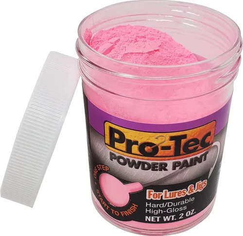 Miniatura 8 de Pro-Tec Pintura en Polvo para Jigs y Señuelos, Pintura para Señuelos de Pesca de Cabeza de Jig Resplandor verde brillante