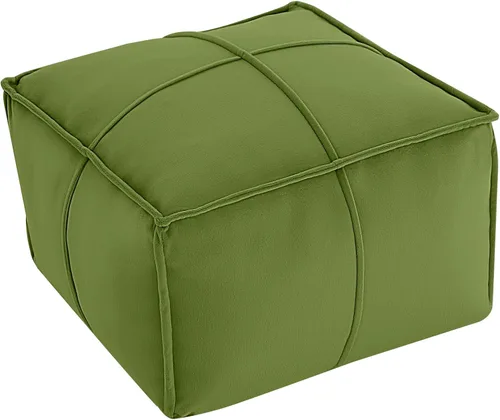 Miniatura 11 de MeMoreCool Puf Otomano Redondo Relleno Reposapiés, Puf de Piso Reposapiés con Relleno de Trozos de Espuma Suave, Otomano Redondo Pequeño Reposapiés