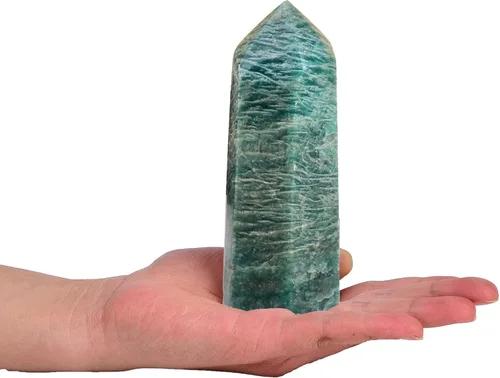 Miniatura 8 de AMOYSTONE Varita de obelisco hexagonal septario natural, torre de cristal curativo, 6 caras, pulida de 1.7 a 2 libras para reiki, chakra, regalos