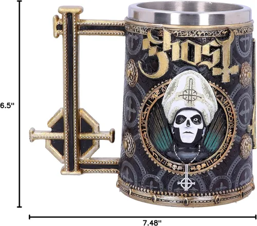 Miniatura 5 de Nemesis Now Iron Tankard Merchandise Ghost Papa Emérito Iii Meliora Oro