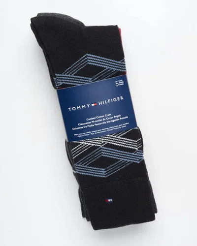 Miniatura 2 de Tommy Hilfiger Calcetines de vestir para hombre calcetines ligeros y cómodos con patrones paquete de 5