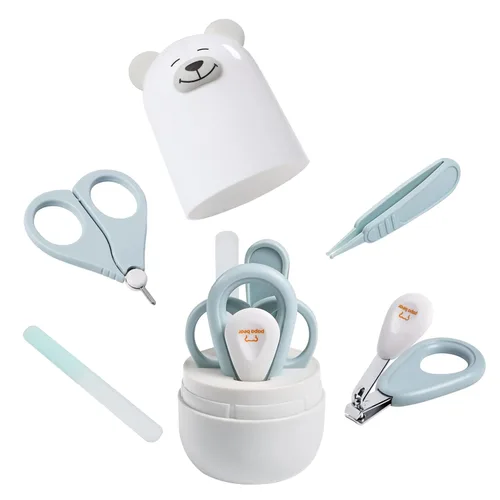 Miniatura 12 de Juego de cortaúñas para bebé con bonito estuche, kit de lima de uñas y uñas de los pies para manicura y pedicura para recién nacidos, regalo de aseo
