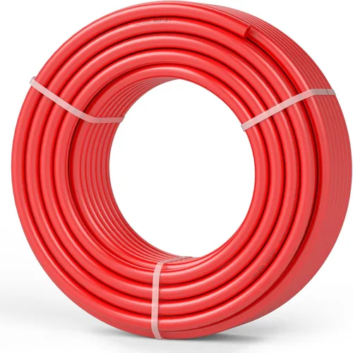 VEVOR - Tubo PEX-B de 3/4 pulgadas x 100 pies, tubo de tubería flexible sin barrera de oxígeno, rojo para calefacción por suelo radiante hidronico,
