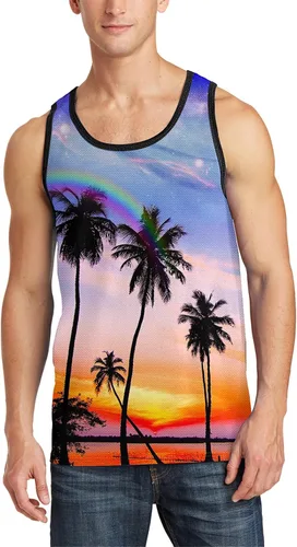 Miniatura 3 de Asylvain Camisetas sin mangas 3D para hombres y mujeres, diseño genial, camisetas sin mangas, camisetas de verano