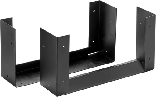 Miniatura 4 de Shelter SLRK - Kit de soporte para leña de longitud y altura ajustables, con recubrimiento en polvo, resistente todo acero, Adj. L x 14 pulgadas