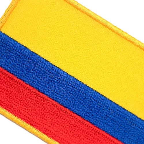 Miniatura 4 de A-ONE - Parche de respaldo sellado con calor de la bandera de Colombia + botones de metal Insignias de Pin de la bandera de Colombia, decoración