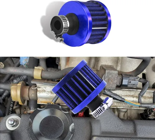 Miniatura 11 de HAOBO Filtro de admisión de aire de 12 mm, filtro de aire pequeño para motor, filtro de admisión de aire frío mini universal con cono de motor