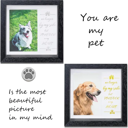 Miniatura 4 de KCRasan Marco de Fotos Conmemorativo para Mascotas - Marco Conmemorativo de Sentimiento para Perros por Pérdida de Perro Regalos - Marco de Collar