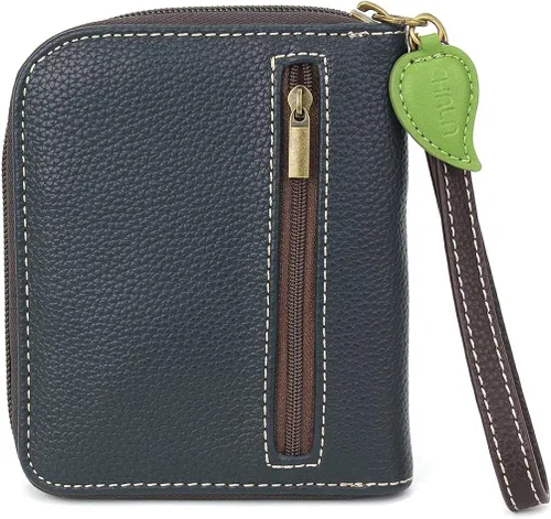 Miniatura 3 de CHALA Cartera con cremallera pulsera 8 ranuras para tarjetas de crédito piel sintética resistente