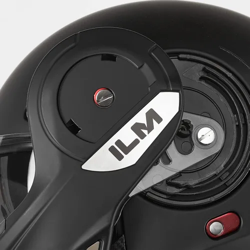 Miniatura 4 de ILM - Visera teñida para casco modular de motocicleta para adultos, hombres, ATV UTV con protector de barbilla reversible de 180° DOT modelo -B707