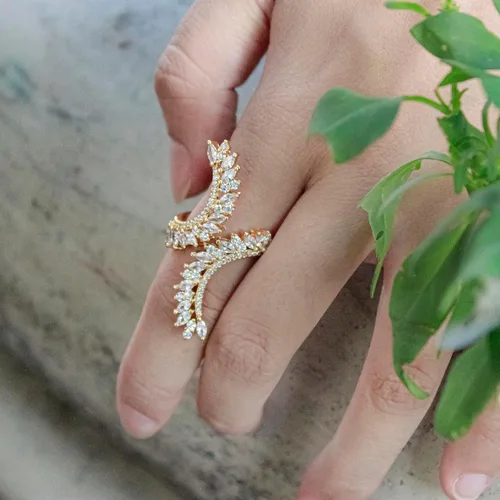 Miniatura 2 de Lavencious Anillo de moda de cóctel ajustable de 6 a 8.5 CZ Marquise Shape Jewelry para mujer