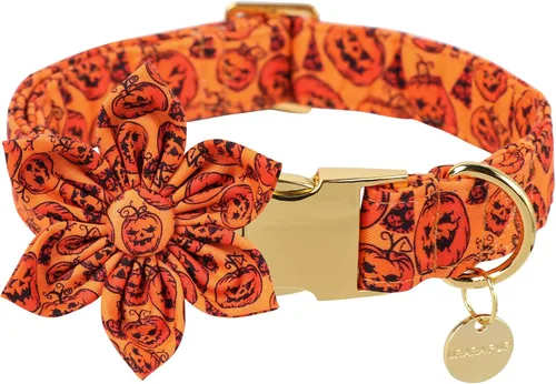 Miniatura 28 de Collar para perro con pajarita, Collar de algodón con pajarita para cachorro, Collar para perro azul para niña o niño con hebilla de metal duradera