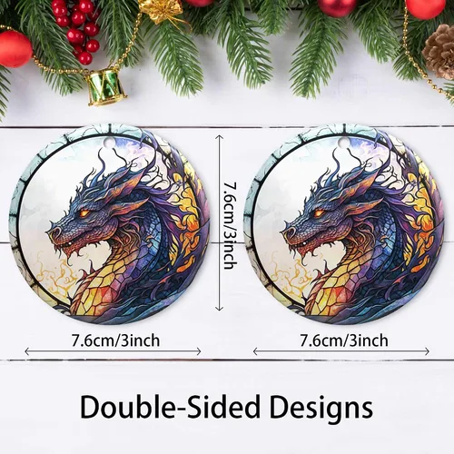 Miniatura 3 de Adorno de Navidad de dragón 2025, adorno de Navidad, adornos de árbol de Navidad, accesorios para colgar, decoración de Navidad, amantes del dragón