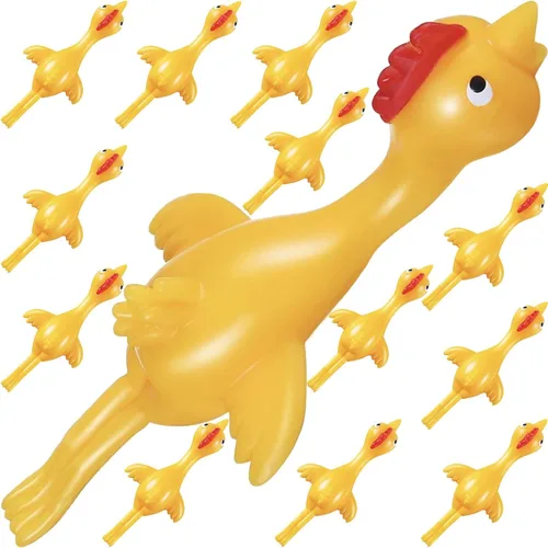 Miniatura 6 de Juguetes de Dinosaurio para Niños Rellenos de Calcetín 12pcs Juguetes de Dedo de Dinosaurio con Tirachinas para Niños Recuerdos de Fiesta, Juguetes