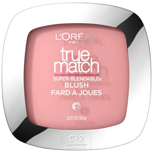 L'Oreal Paris True Match - Rubor en polvo supermezclable, Baby Blossom C1-2, 0.21 onzas (el embalaje puede variar)