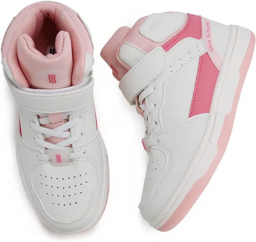 Miniatura 7 de brooman Zapatos de baloncesto para niños, tenis de caña alta para niñas, zapatos de escuela, zapatos deportivos para correr