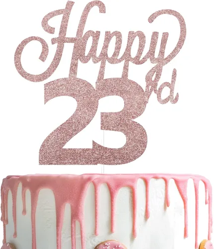 Miniatura 46 de LINGTEER - Decoración para pastel con texto "Happy Birthday 100", color negro