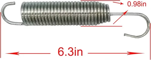 Miniatura 4 de Muelle de tensión para cortacésped 08320300 Reemplazo para Ariens Gravely Deck Spring ZTX, ZT, XL, Ikon, Zoom 039175 (paquete de 2)