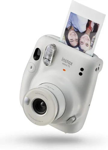 Miniatura 4 de Fujifilm Cámara de película instantánea Instax Mini 11 con exposición automática y flash, lente Fujinon de 2.362 in con espejo selfie, visor óptico