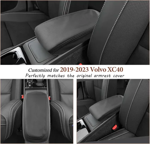 Miniatura 2 de SKTU Funda para consola central Volvo XC40 2019-2025 2026 para Volvo XC40 2023 2024 2025 2026 Accesorios Funda para reposabrazos 2024 2025 2026 XC40