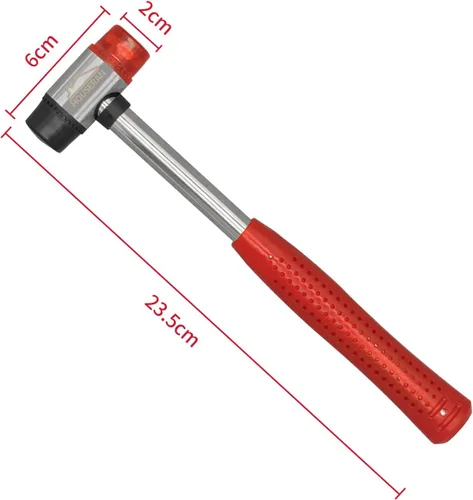Miniatura 2 de Mazo de goma, mazo de goma pequeño, martillo pequeño, martillo de nailon, martillo de mazo de goma para pisos de vinilo, azulejos, manualidades