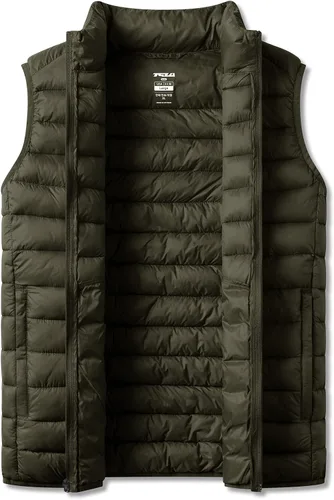 Miniatura 9 de TSLA Chaleco acolchado ligero y plegable para hombre, resistente al agua, para invierno y exteriores