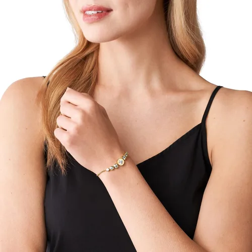 Miniatura 3 de Michael Kors Pulsera deslizante de acero inoxidable para mujer con detalles de cristal