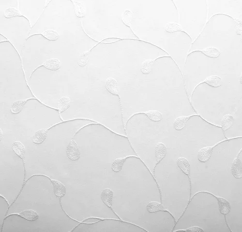 Miniatura 8 de Miuco - Cortinas con ojales de lino sintético, semitransparentes, bordadas con flores, para sala de estar Blanco puro