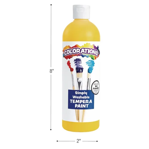 Miniatura 7 de Colorations Pintura lavable con efecto metálico, 16 onzas líquidas, negro, no tóxico, vibrante, atrevido, pintura para niños, manualidades